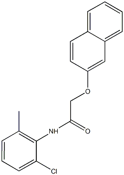 N-(2-chloro-6-methylphenyl)-2-(2-naphthyloxy)acetamide Struktur