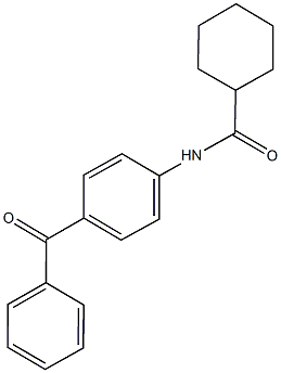 N-(4-benzoylphenyl)cyclohexanecarboxamide Struktur