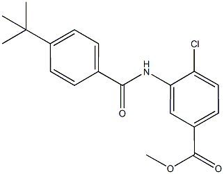 methyl 3-[(4-tert-butylbenzoyl)amino]-4-chlorobenzoate Struktur