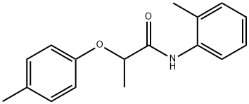 2-(4-methylphenoxy)-N-(2-methylphenyl)propanamide Struktur