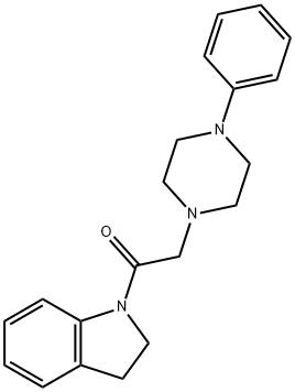 1-[(4-phenyl-1-piperazinyl)acetyl]indoline Struktur