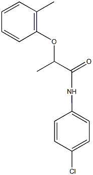 N-(4-chlorophenyl)-2-(2-methylphenoxy)propanamide Struktur