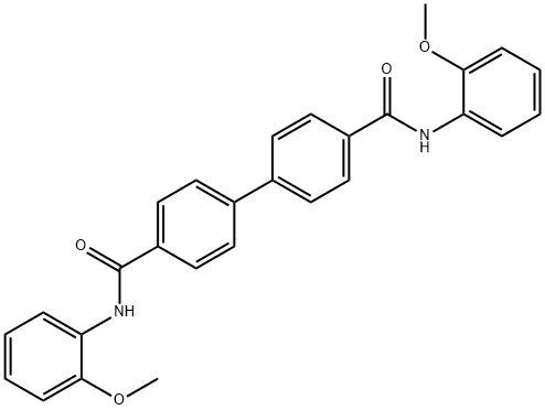 N~4~,N~4~'-bis(2-methoxyphenyl)[1,1'-biphenyl]-4,4'-dicarboxamide Struktur