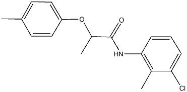 N-(3-chloro-2-methylphenyl)-2-(4-methylphenoxy)propanamide Struktur