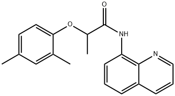 2-(2,4-dimethylphenoxy)-N-(8-quinolinyl)propanamide Struktur