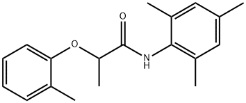 N-mesityl-2-(2-methylphenoxy)propanamide Struktur