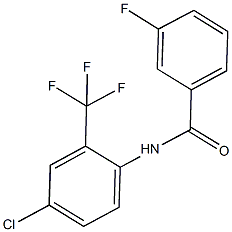 N-[4-chloro-2-(trifluoromethyl)phenyl]-3-fluorobenzamide Struktur