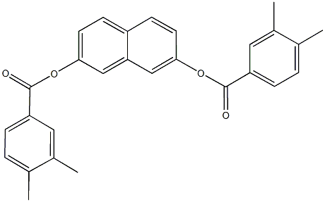 7-[(3,4-dimethylbenzoyl)oxy]-2-naphthyl 3,4-dimethylbenzoate Struktur