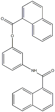 3-(1-naphthoylamino)phenyl 1-naphthoate Struktur