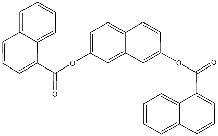 7-(1-naphthoyloxy)-2-naphthyl 1-naphthoate Struktur