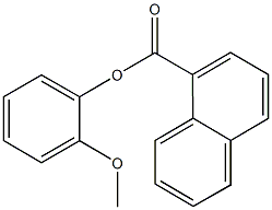 2-methoxyphenyl 1-naphthoate Struktur