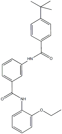 3-[(4-tert-butylbenzoyl)amino]-N-(2-ethoxyphenyl)benzamide Struktur