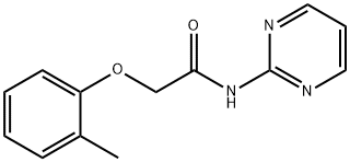 2-(2-methylphenoxy)-N-(2-pyrimidinyl)acetamide Struktur