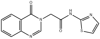 2-(4-oxo-3(4H)-quinazolinyl)-N-(1,3-thiazol-2-yl)acetamide Struktur