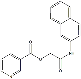 2-(2-naphthylamino)-2-oxoethylnicotinate Struktur