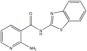 2-amino-N-(1,3-benzothiazol-2-yl)nicotinamide Struktur