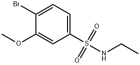 4-bromo-N-ethyl-3-methoxybenzenesulfonamide Struktur