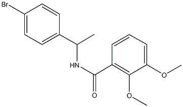 N-[1-(4-bromophenyl)ethyl]-2,3-dimethoxybenzamide Struktur