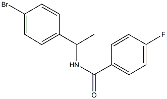 N-[1-(4-bromophenyl)ethyl]-4-fluorobenzamide Struktur