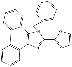 1-benzyl-2-(2-furyl)-1H-phenanthro[9,10-d]imidazole Struktur