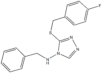 N-benzyl-N-{3-[(4-fluorobenzyl)sulfanyl]-4H-1,2,4-triazol-4-yl}amine Struktur