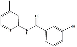 3-amino-N-(4-methyl-2-pyridinyl)benzamide Struktur