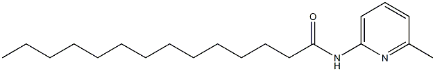 N-(6-methyl-2-pyridinyl)tetradecanamide Struktur