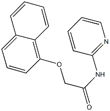 2-(1-naphthyloxy)-N-(2-pyridinyl)acetamide Struktur