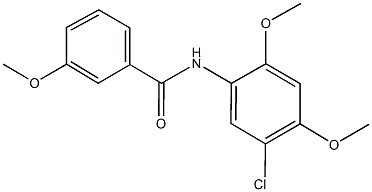 N-(5-chloro-2,4-dimethoxyphenyl)-3-methoxybenzamide Struktur