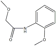 2-methoxy-N-(2-methoxyphenyl)acetamide Struktur