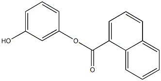 3-hydroxyphenyl 1-naphthoate Struktur