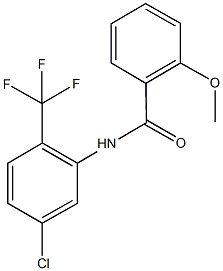 N-[5-chloro-2-(trifluoromethyl)phenyl]-2-methoxybenzamide Struktur