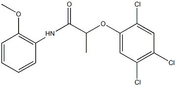 N-(2-methoxyphenyl)-2-(2,4,5-trichlorophenoxy)propanamide Struktur