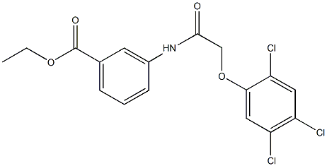 ethyl 3-{[(2,4,5-trichlorophenoxy)acetyl]amino}benzoate Struktur