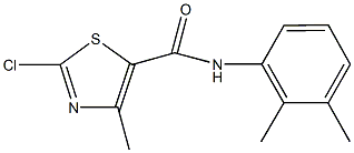 2-chloro-N-(2,3-dimethylphenyl)-4-methyl-1,3-thiazole-5-carboxamide Struktur