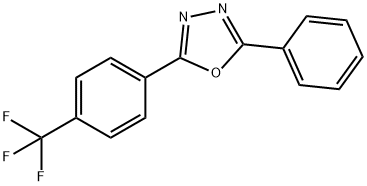 2-phenyl-5-[4-(trifluoromethyl)phenyl]-1,3,4-oxadiazole Struktur