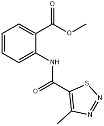 methyl 2-{[(4-methyl-1,2,3-thiadiazol-5-yl)carbonyl]amino}benzoate Struktur