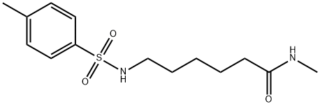 N-methyl-6-{[(4-methylphenyl)sulfonyl]amino}hexanamide Struktur