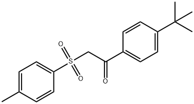 1-(4-tert-butylphenyl)-2-[(4-methylphenyl)sulfonyl]ethanone Struktur