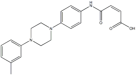 4-{4-[4-(3-methylphenyl)-1-piperazinyl]anilino}-4-oxo-2-butenoicacid Struktur