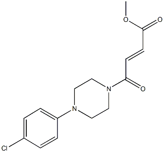 methyl 4-[4-(4-chlorophenyl)-1-piperazinyl]-4-oxo-2-butenoate Struktur