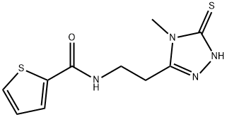 N-[2-(4-methyl-5-sulfanyl-4H-1,2,4-triazol-3-yl)ethyl]-2-thiophenecarboxamide Struktur