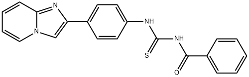 N-benzoyl-N'-(4-imidazo[1,2-a]pyridin-2-ylphenyl)thiourea Struktur