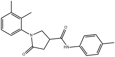 1-(2,3-dimethylphenyl)-N-(4-methylphenyl)-5-oxo-3-pyrrolidinecarboxamide Struktur