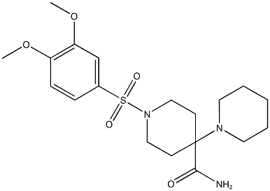 1-[(3,4-dimethoxyphenyl)sulfonyl]-1',4-bipiperidine-4-carboxamide Struktur