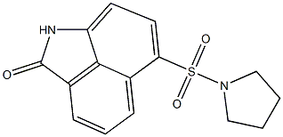 6-(1-pyrrolidinylsulfonyl)benzo[cd]indol-2(1H)-one Struktur