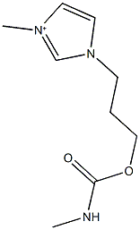 3-(3-methyl-1H-imidazol-3-ium-1-yl)propyl methylcarbamate Struktur