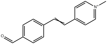 4-[2-(4-formylphenyl)vinyl]-1-methylpyridinium Struktur