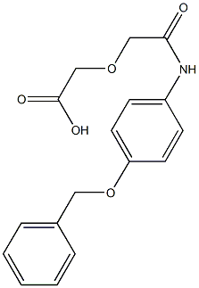 {2-[4-(benzyloxy)anilino]-2-oxoethoxy}acetic acid Struktur