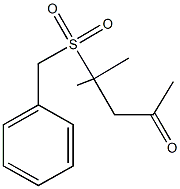 4-(benzylsulfonyl)-4-methyl-2-pentanone Struktur